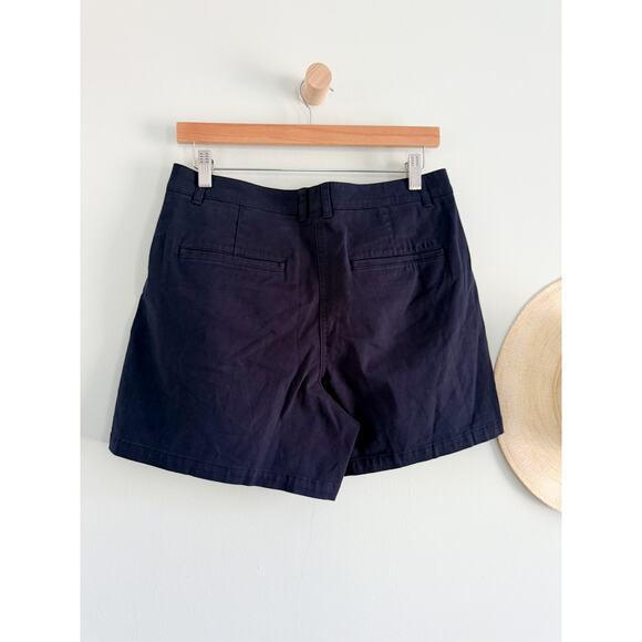 J.Crew | NWT 5" pleated heritage chino short in Navy | Sz 4 - Picture 8 of 11